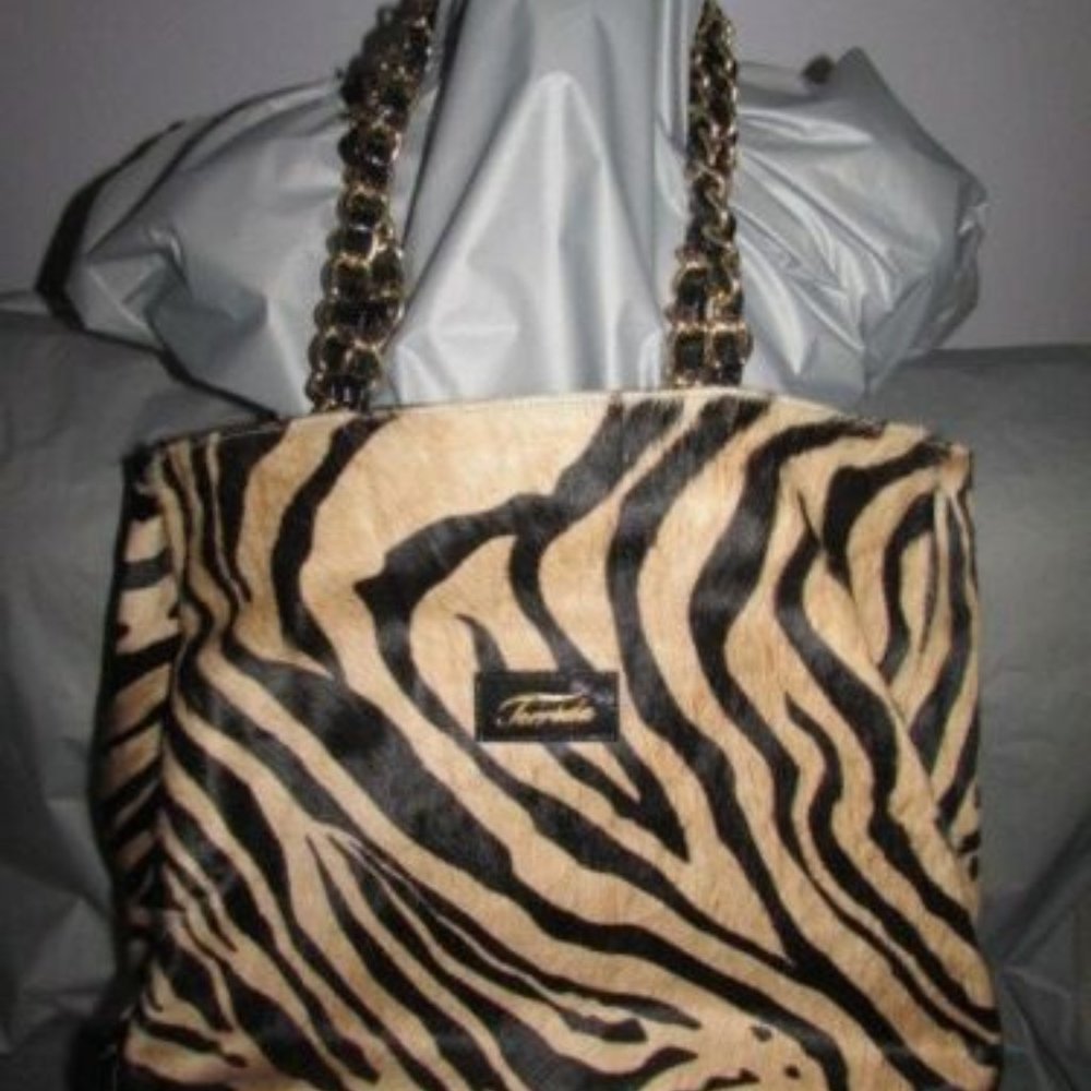 Terrida Made In Italy Hair On Hide Tan Zebra Anima
